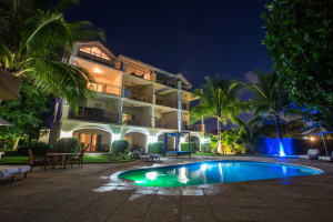 pool at night villa del mar