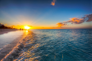 Grace Bay Beach sunset