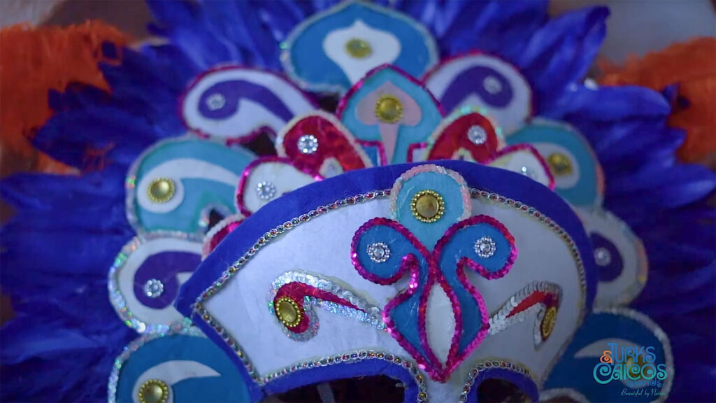 Junkanoo Museum Colorful Headdress - Taken From Turks and Caicos Junkanoo Museum Tour Video