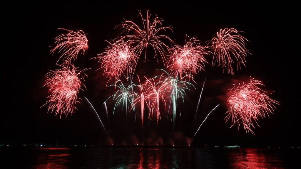 New Year's Eve Fireworks On Grace Bay Beach