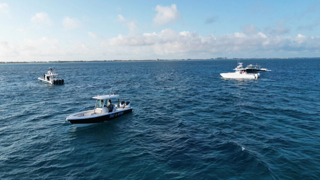 Fishing Boats in the Ocean during the 14th Annual Wine Cellar Golf & Fishing Tournament